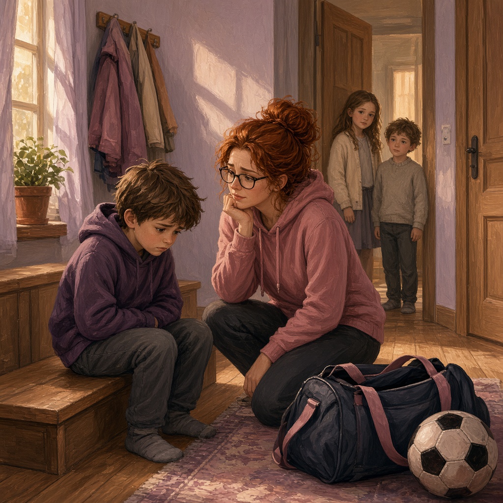 Illustration: Ein Kind will nicht mehr zum Hobby
